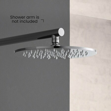Kibi Circular 10 Metal Thin Profile Rain Shower Head 1.75 GPM - Chrome SH1002CH